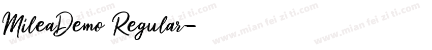 MileaDemo Regular字体转换
